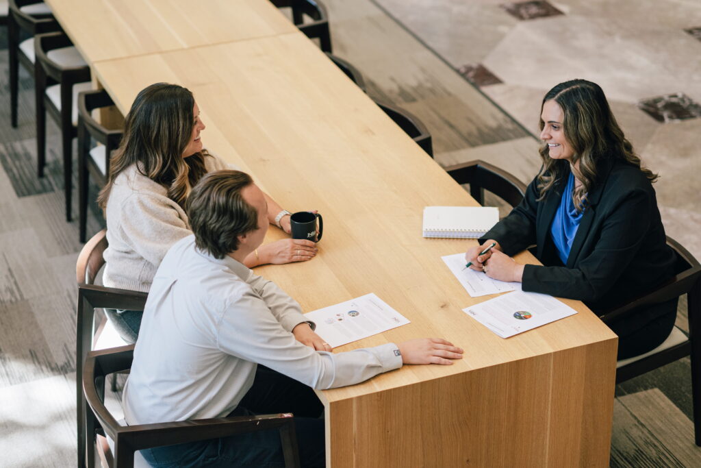 JNBA team helping couple with retirement planning